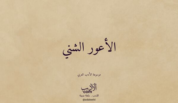 تعريف وتراجم لـ الأعور الشني تعريف وتراجم لـ الأعور الشني